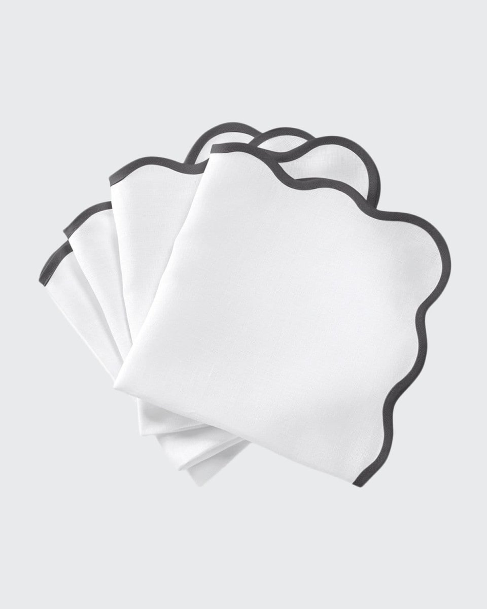 Casual Couture Scallop Napkins, Set of 4